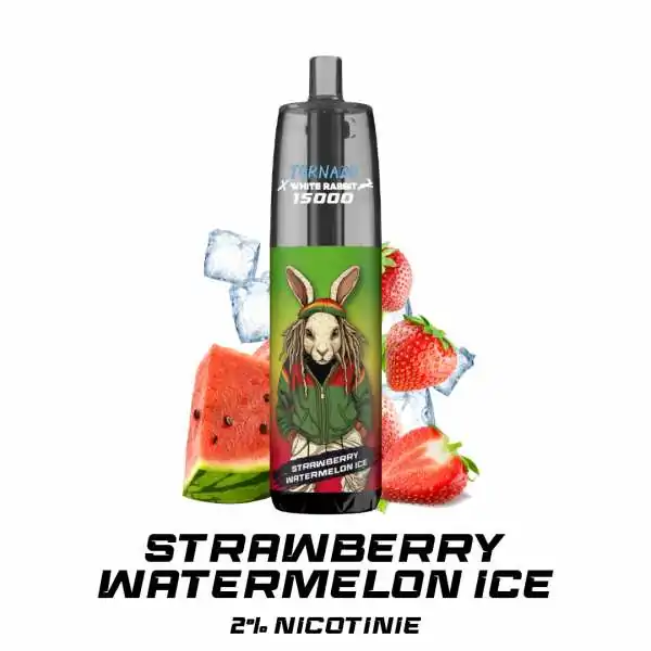Puff WHITE RABBIT TORNADO 15000 Strawberry Watermelon Ice