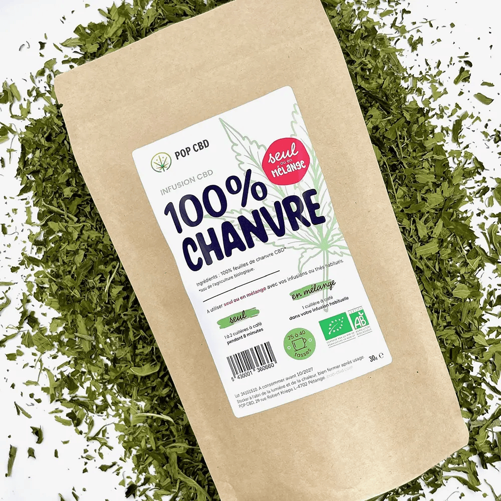 Tisane Bio 100% Chanvre 30g | POP CBD