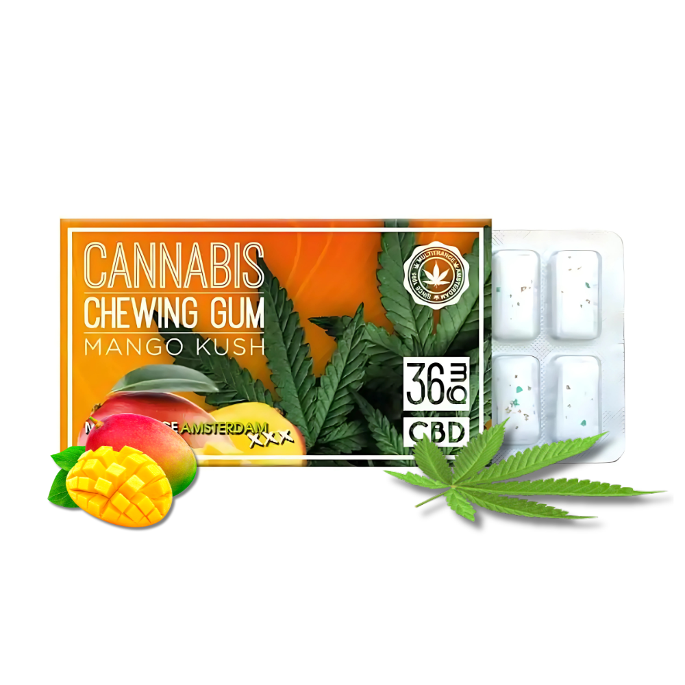 Boîte de 24 Chewing-gum CBD mangue | MULTITRANCE