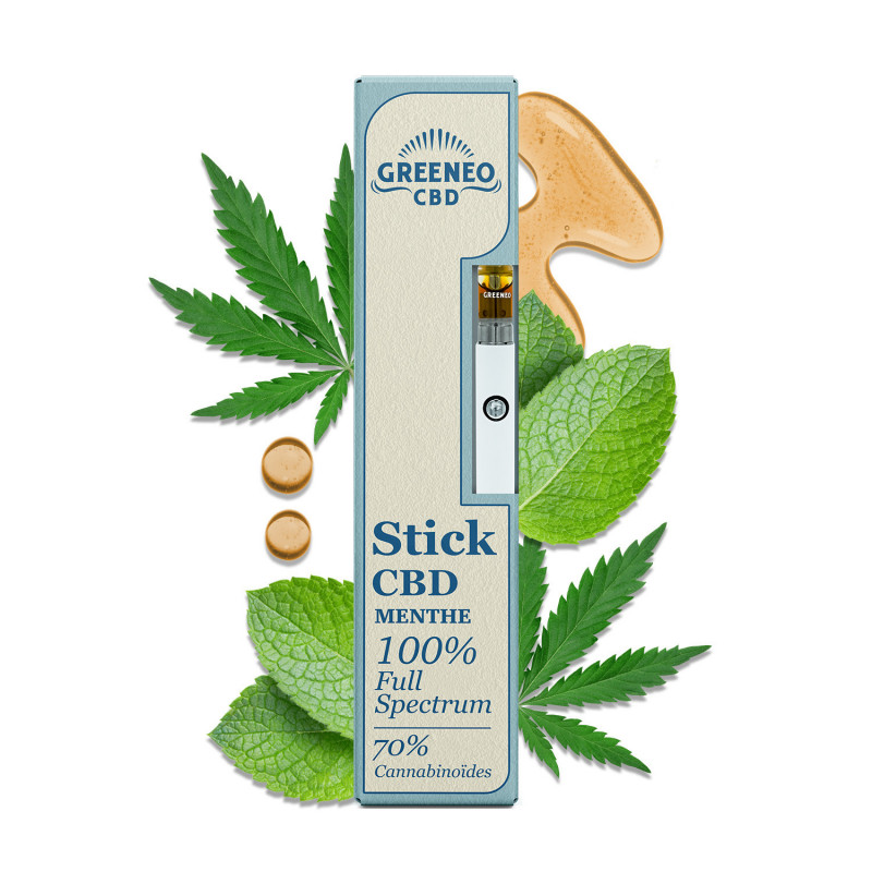 Vape pen CBD full spectrum 70% | GREENEO sans nicotine (Chanvre)