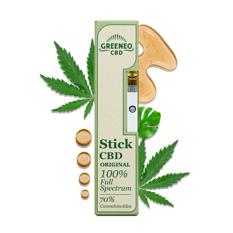 Vape pen CBD full spectrum 70% | GREENEO sans nicotine (Chanvre)