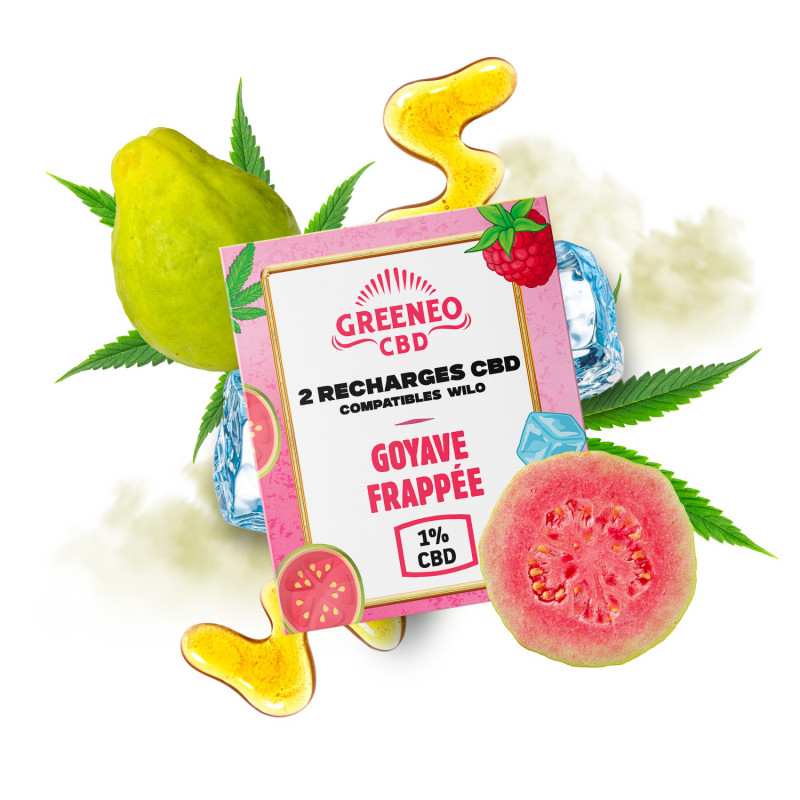Cartouches CBD GOYAVE FRAPPÉE - 2 pcs | GREENEO