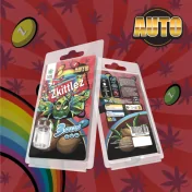 Graines de cannabis Zkittlez AUTO, emballage avec logo arc-en-ciel et feuilles de marijuana