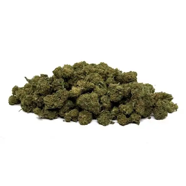 Fleurs de CBD Berry NL-1 séchées, en vrac, teneur 10%, aspect vert et compact