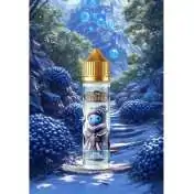 E-liquide Blue Crystal Vape of Legends dans un paysage fantastique bleu avec cristaux
