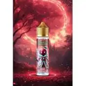 E-liquide Mystic Cherry Vape Of Legends, flacon 50ml sur fond rouge mystique