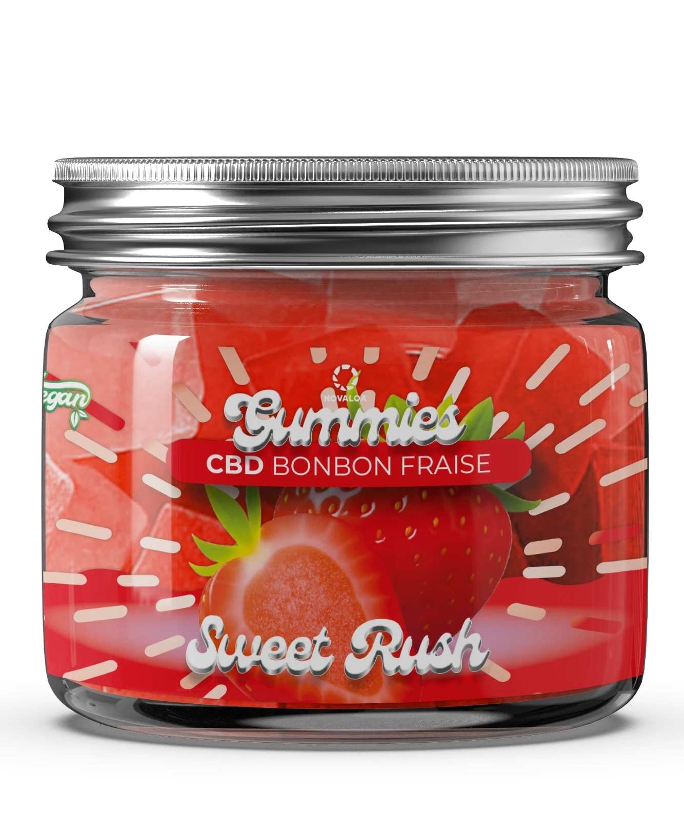 Gummies CBD Confort Sweet Rush Fraise 10mg CBD