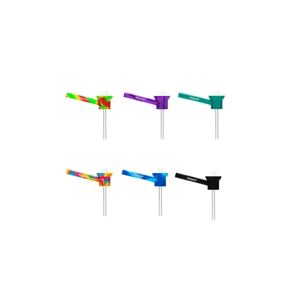 Pipe à eau nomade Pop-Shot Sunakin en 6 couleurs différentes : multicolore, violet, vert, bleu et noir