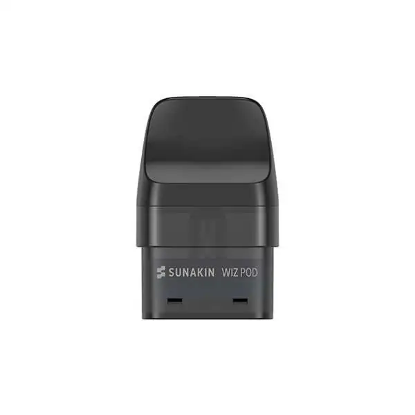 Pod Wiz 2ml pour cigarette électronique Sunakin, compatible Wiz Go, noir mat