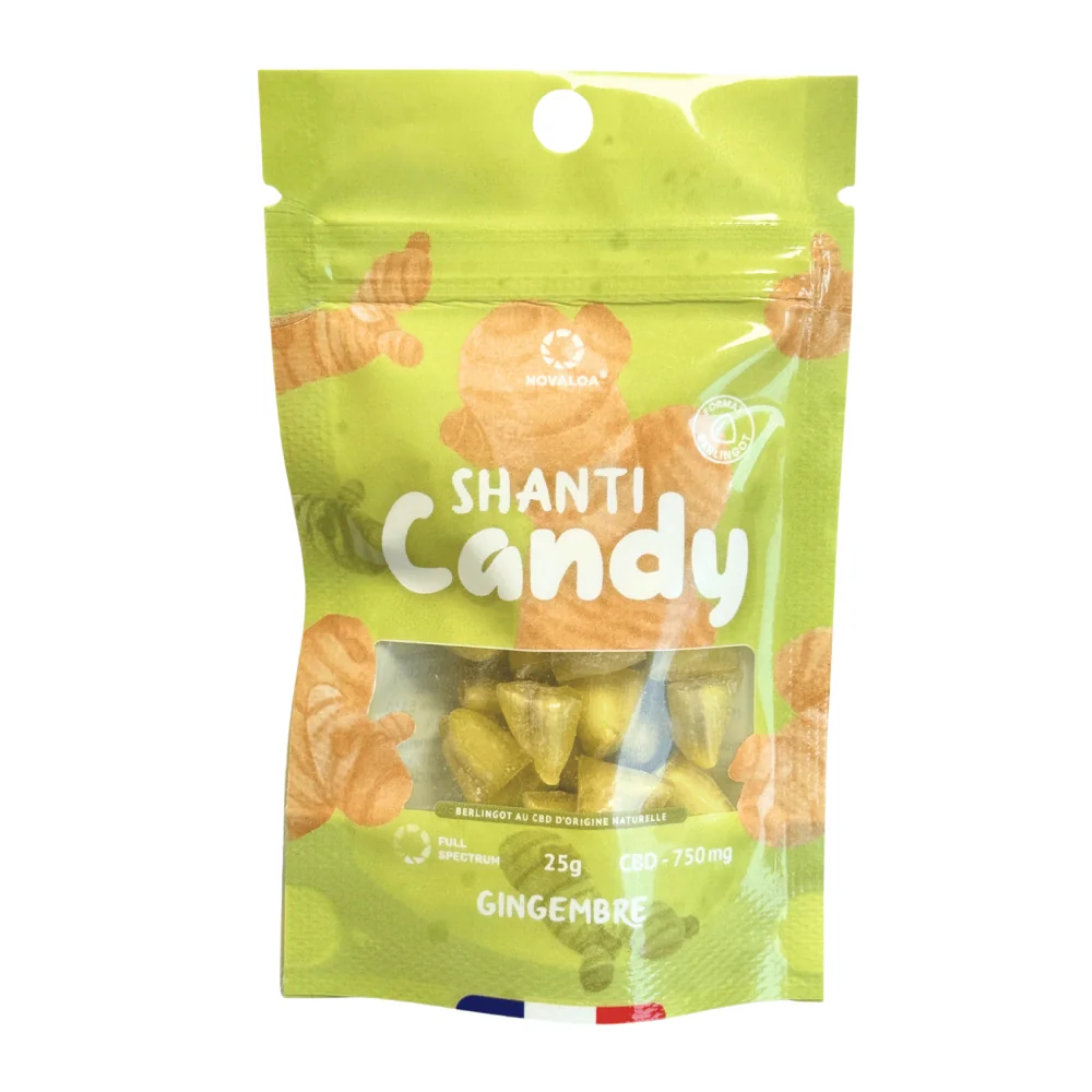 Bonbon CBD gingembre Novaloa paquet