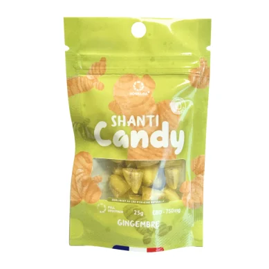 Bonbon CBD gingembre Novaloa paquet
