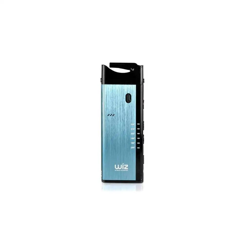 Vaporisateur Wiz Hybrid 2ml, design bleu et noir, contrôle de température, portable