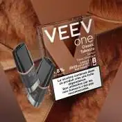 Paquet de 2 Pods Veev One Classic Tobacco et pods, saveur tabac classique, 8% nicotine