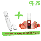 Pack Test THC + Spray KLEANER KLEANTOX Fraise