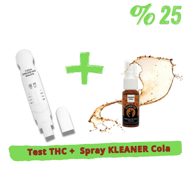 Pack Test THC + Spray KLEANER KLEANTOX Cola