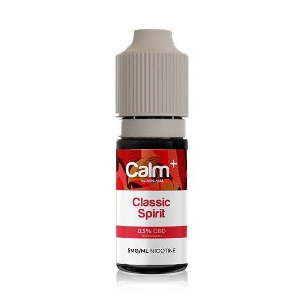 Classic Spirit 10ml Calm+ by Minimal - E-liquide CBD Nicotine FUU (05 mg/ml)