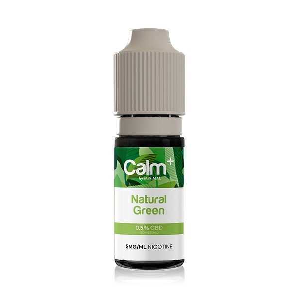 E-liquide CBD Natural Green 10ml Calm+ FUU - Chanvre Fraise Guimauve (05 mg/ml)