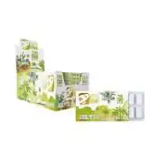 Boîte de 24 chewing-gums CBD Astra Hemp parfum eucalyptus, packaging vert et blanc