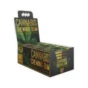 Boîte présentoir de chewing-gums au cannabis CBD, 24 paquets, marque Cannabis Chewing Gum