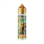 E-liquide Vape of Legends Melon Knight, flacon avec bouchon doré et illustration colorée