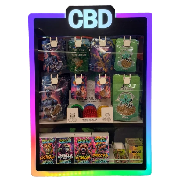 Vitrine Complète Fleurs & Résine - CBD’eau