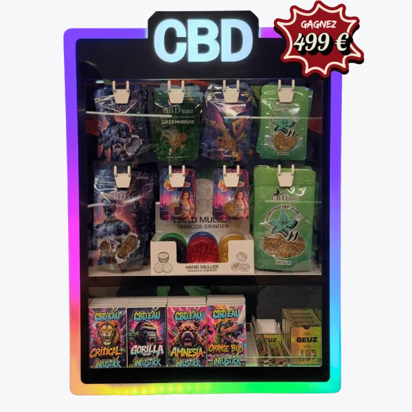 Vitrine Complète Fleurs & Résine - CBD’eau