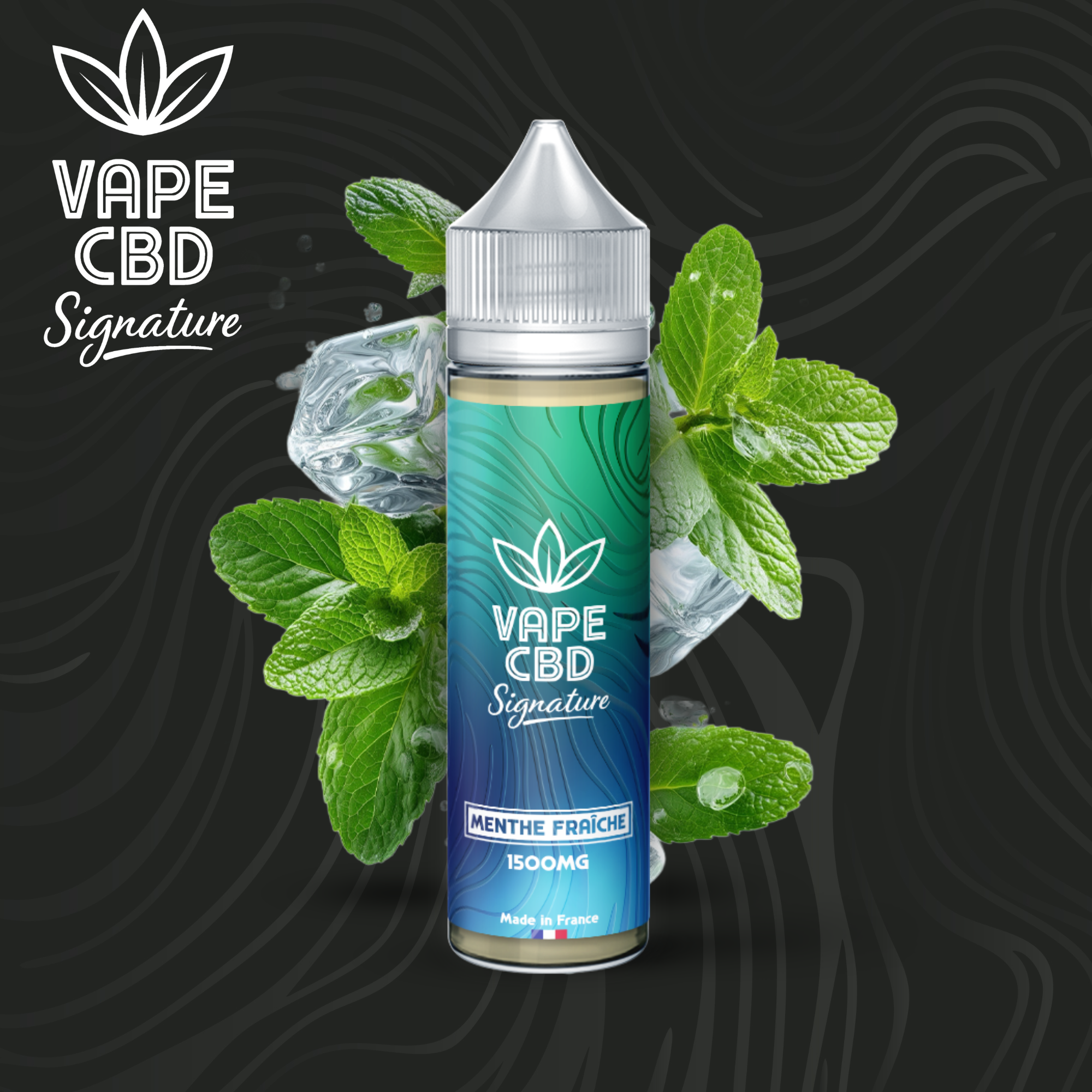 E-liquide CBD Menthe Fraîche Vape CBD Signature 50ml (500mg)