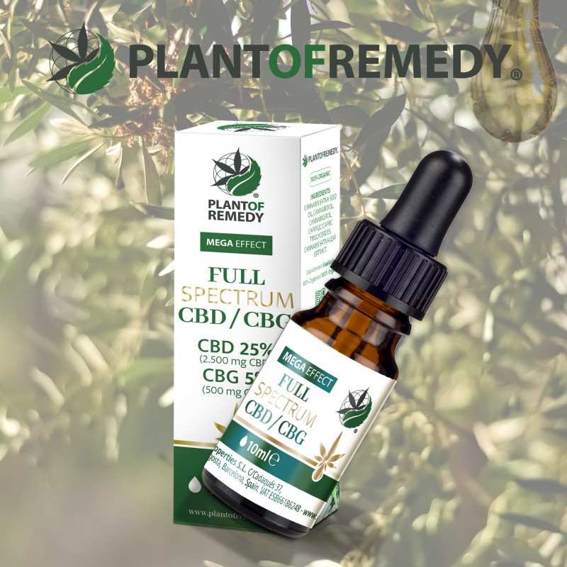 Huile CBD/CBG Full Spectrum Plant of Remedy 25% + 5%