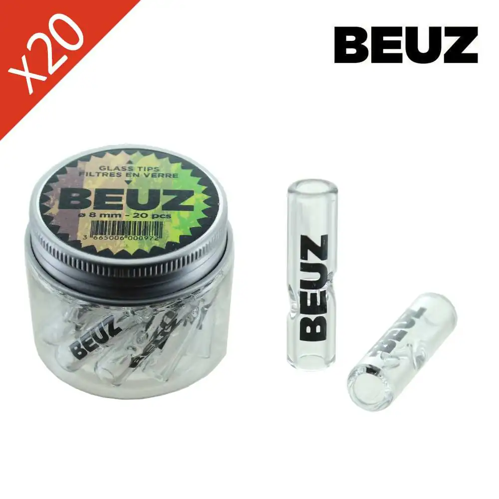 Boite de 20 Filtres en verre 3cm x 8mm BEUZ