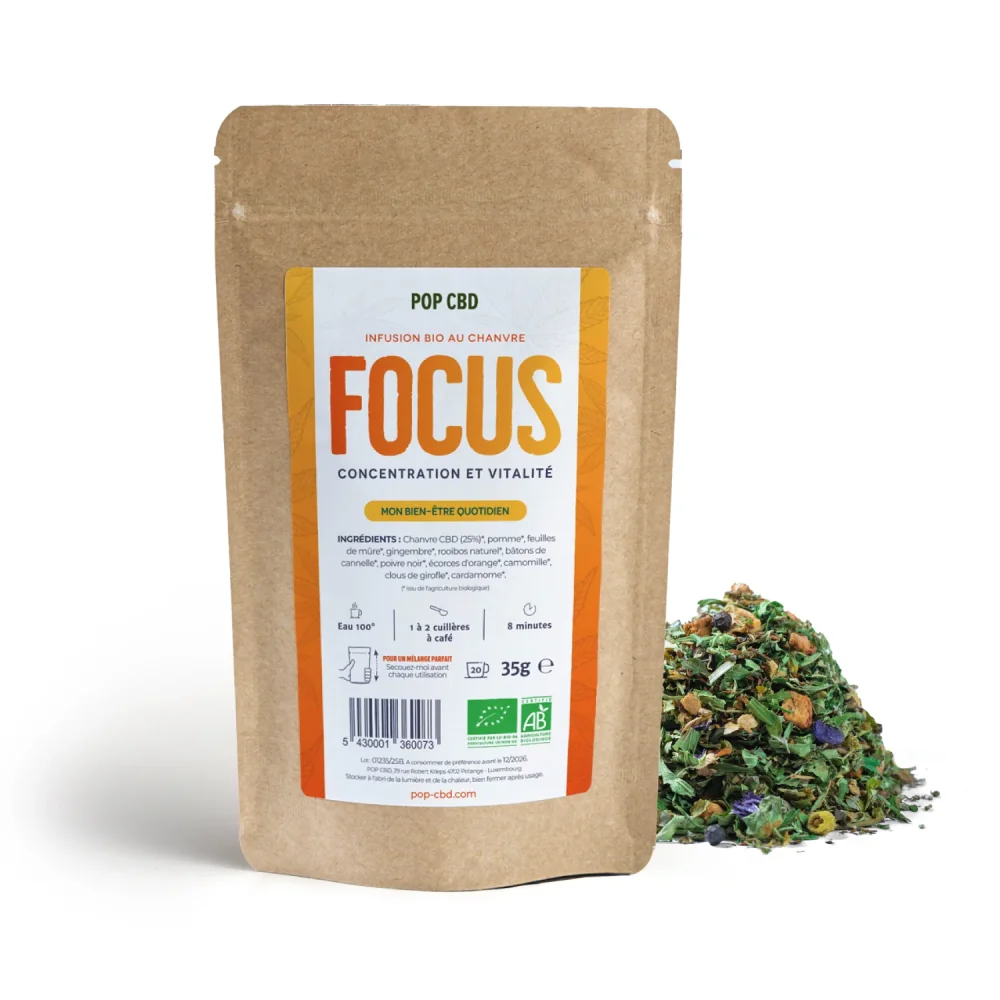 Tisane CBD bio Focus & Vitalité Tisane CBD bio Focus & Vitalité