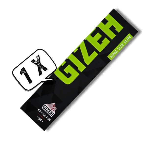Feuille à Rouler Gizeh Slim Extra Fin King Size - Carnet 34 Feuilles