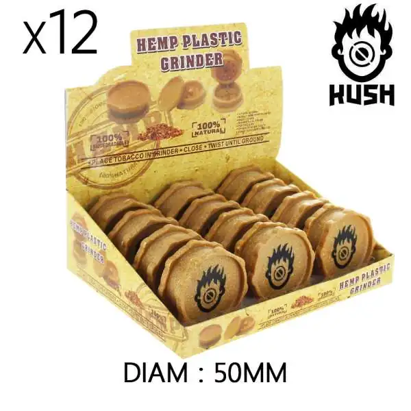Boîte de 12 Grinders en chanvre 50 mm Stella
