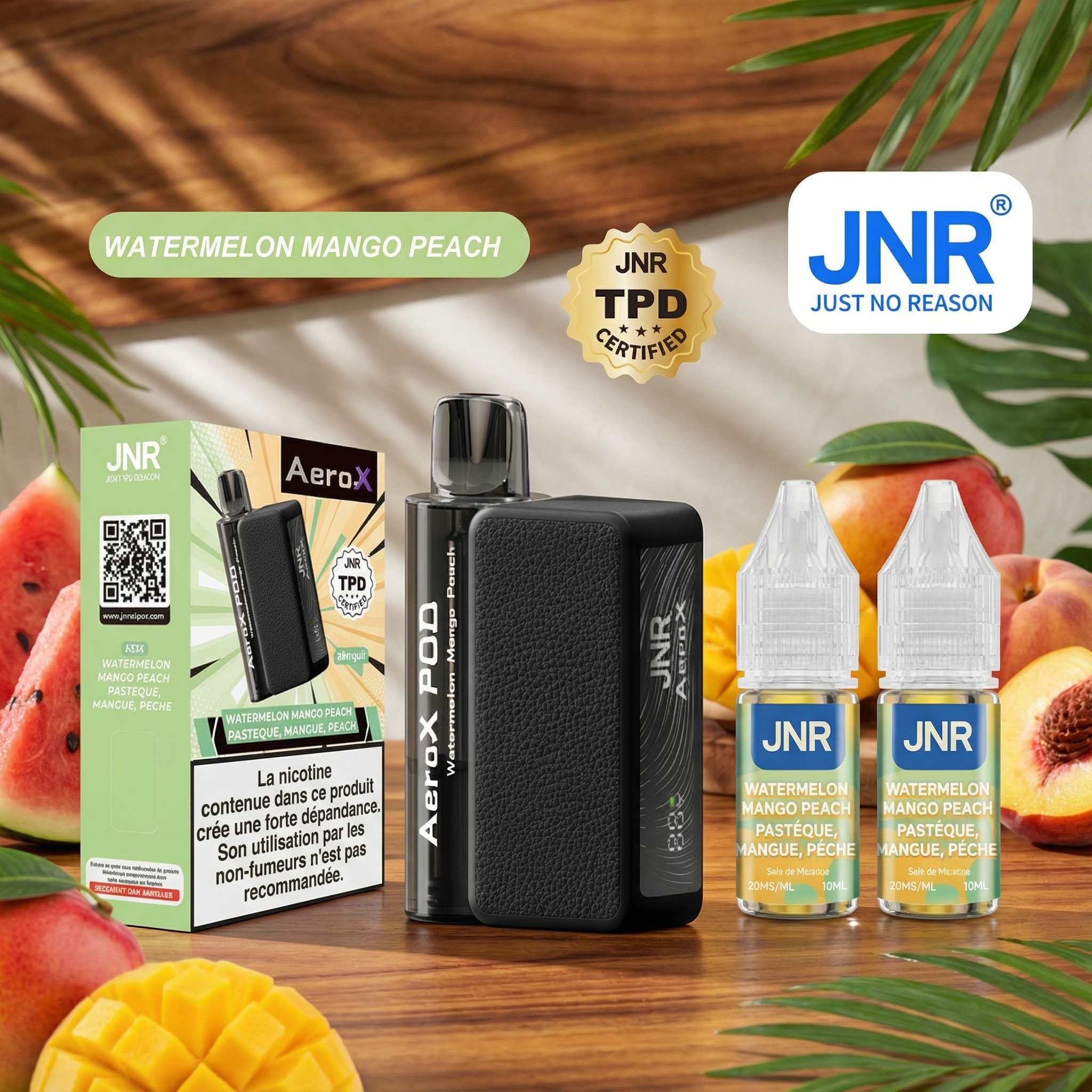 Puff JNR AeroX 32K Watermelon Mango Peach