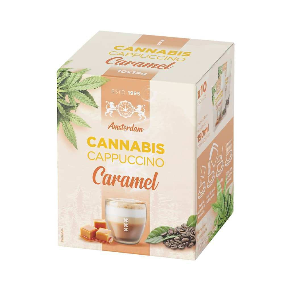 Cappuccino au chanvre Caramel  10 sachets | MULTITRANCE