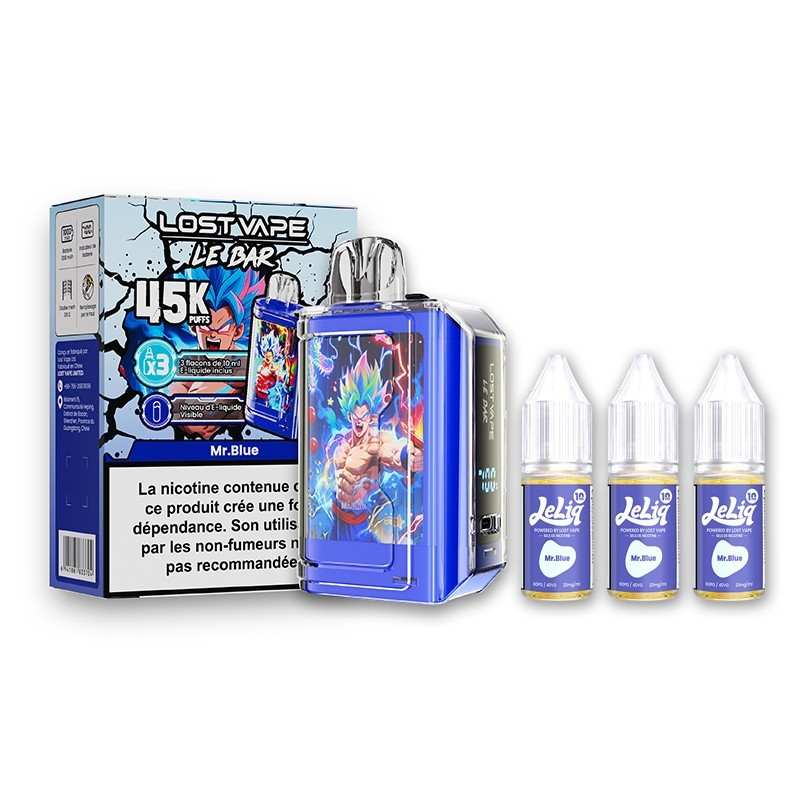 Puff Le Bar 45K Mr Blue Lost Vape | 45000 bouffes rechargeable 32ml