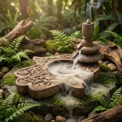 Brûleur à Reflux Bois Manguier Hamsa