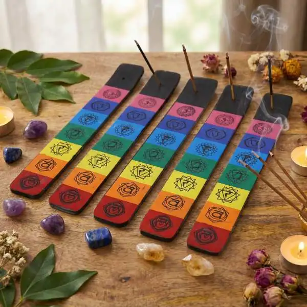 Porte-Encens 7 Chakras Coloré