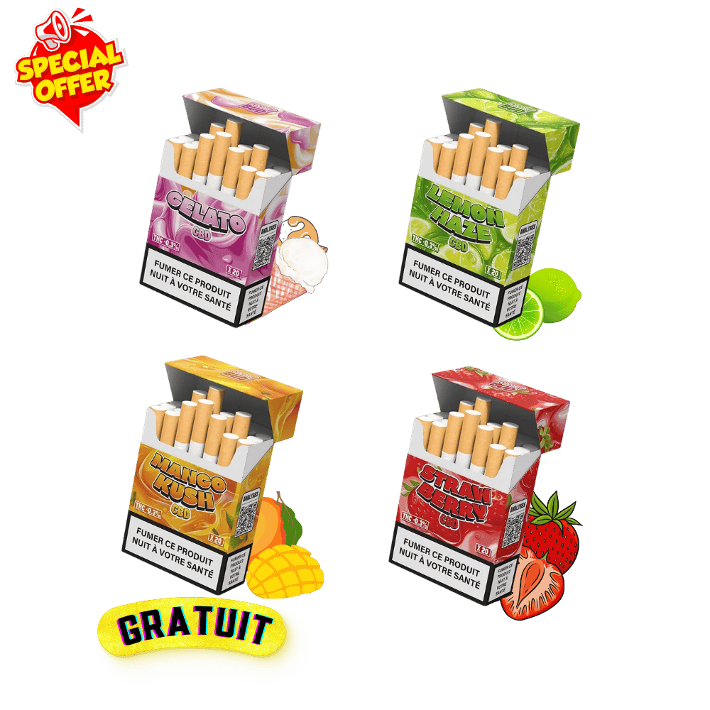 Pack 4 Cigarettes CBD Cocoribud Premium