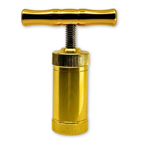 Presse à pollen dorée en zinc 8,6 cm