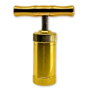 Presse à pollen dorée en zinc 8,6 cm