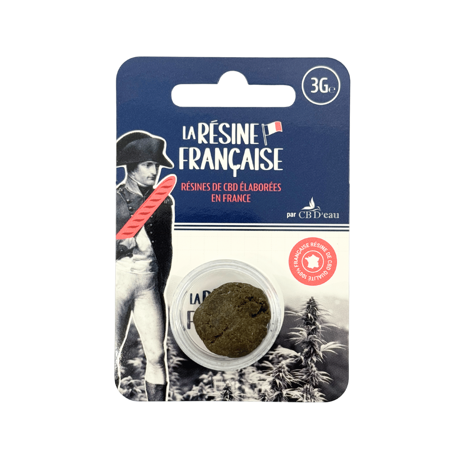 Solide Hash - Résine Française 3g - 34% CBD CBN