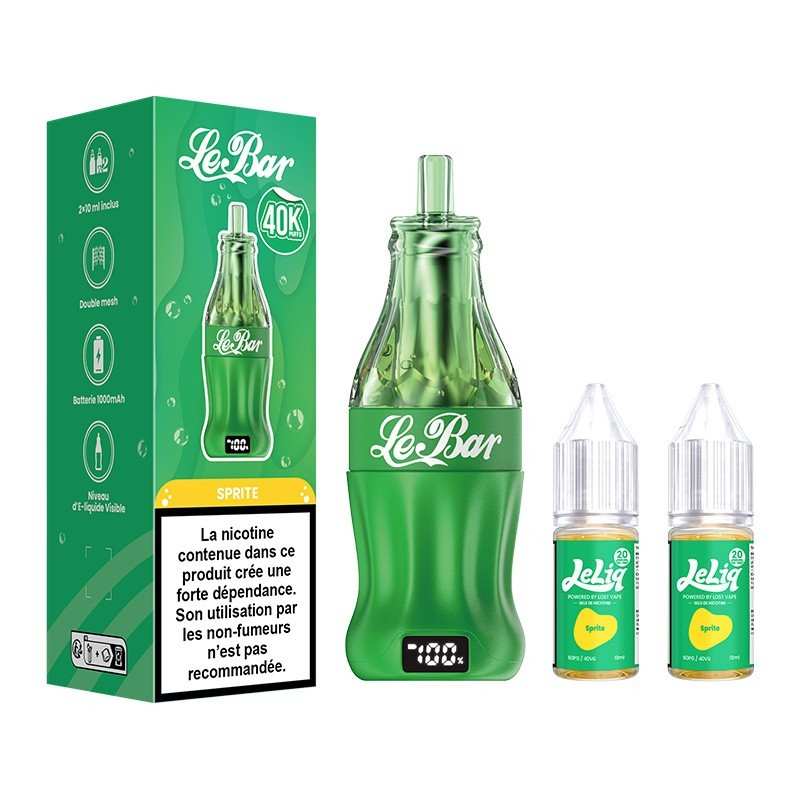 Puff Le Bar 40K Sprite Lost Vape - 40 000 Bouffées