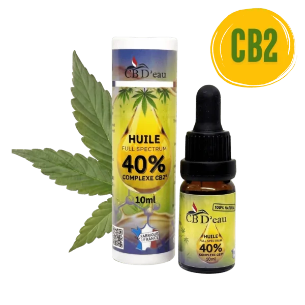 Huile Complexe CB2 40% full spectrum | CBD'EAU