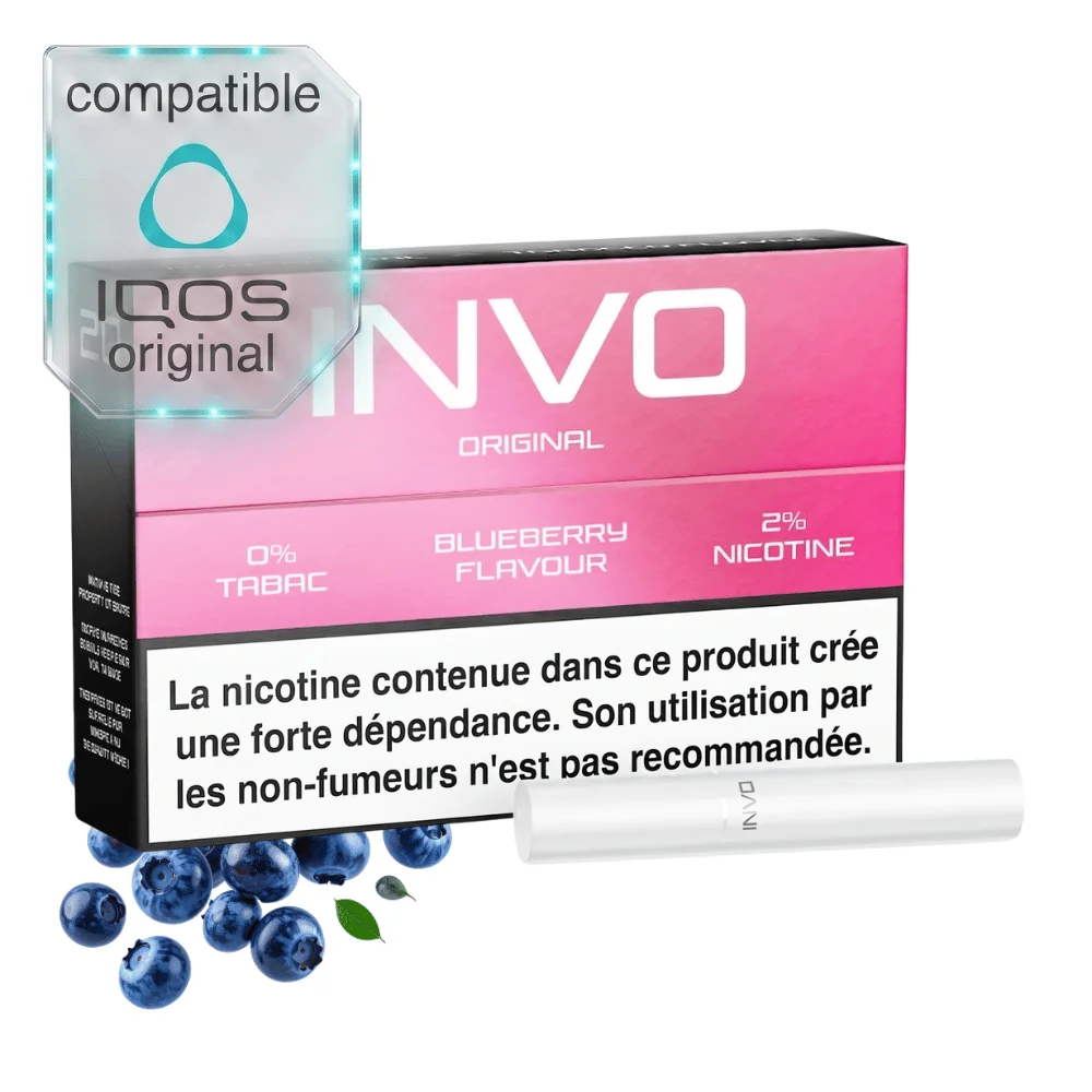 INVO Original Blueberry - Recharge x20 sans tabac INVO Original Blueberry - Recharge x20 sans tabac