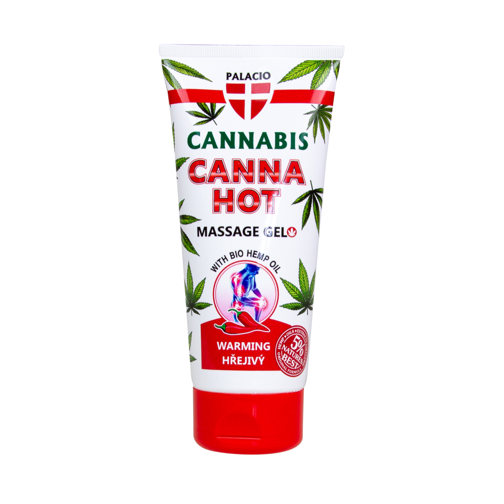 Gel de massage chauffant au chanvre CANNAHOT, 200 ml Palacio Gel de massage chauffant au chanvre CANNAHOT, 200 ml Palacio
