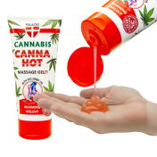Gel de massage chauffant au chanvre CANNAHOT, 200 ml Palacio : détail du conditionnement
