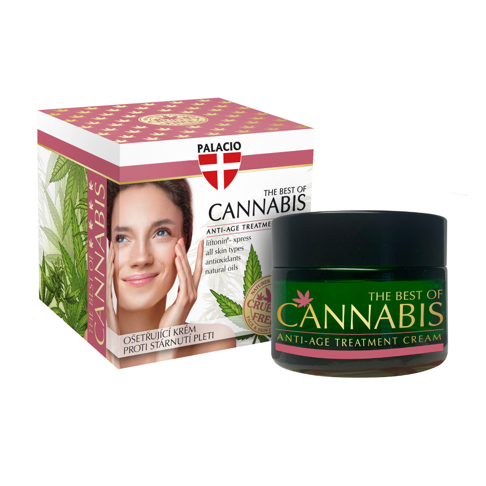 Crème Visage Anti-Âge au Cannabis - CBD & Chanvre, 50 ml Palacio Crème Visage Anti-Âge au Cannabis - CBD & Chanvre, 50 ml Palacio