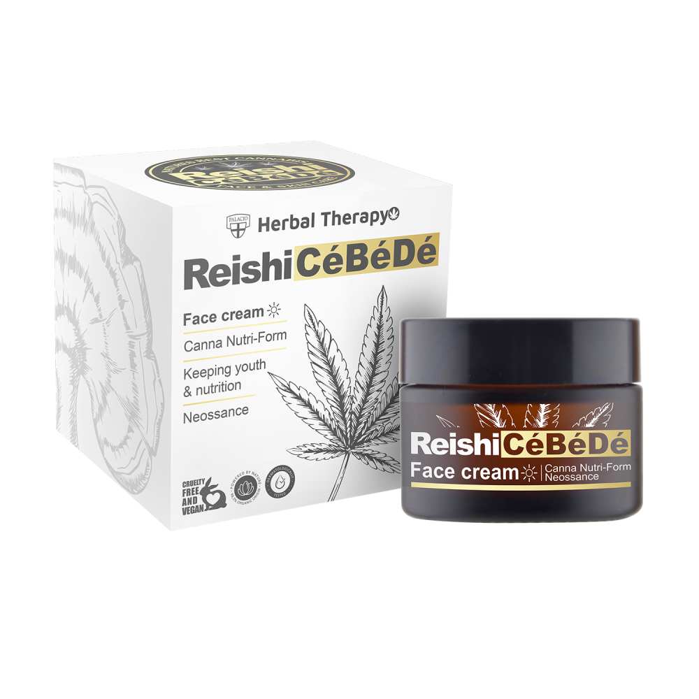 Reishi Crème de Jour Liftante CBD au Chanvre, 50ml Palacio Reishi Crème de Jour Liftante CBD au Chanvre, 50ml Palacio