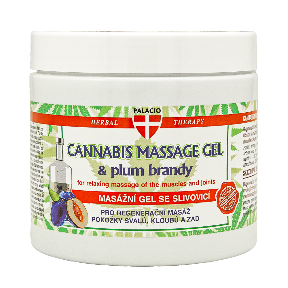 Gel de massage au chanvre et slivovice, 600 ml Palacio Gel de massage au chanvre et slivovice, 600 ml Palacio