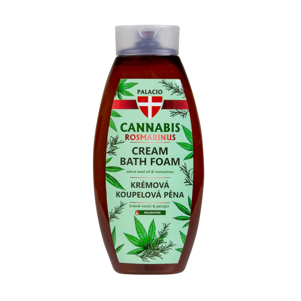 Cannabis Rosmarinus : bain moussant à l'huile de chanvre, 500 ml Palacio Cannabis Rosmarinus : bain moussant à l'huile de chanvre, 500 ml Palacio